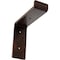 Ekena Millwork Steel Truss Shelf Bracket, Antiqued Copper 2"W x 6"D x 6 1/4"H BKTM02X06X06TSACO - alternate 1